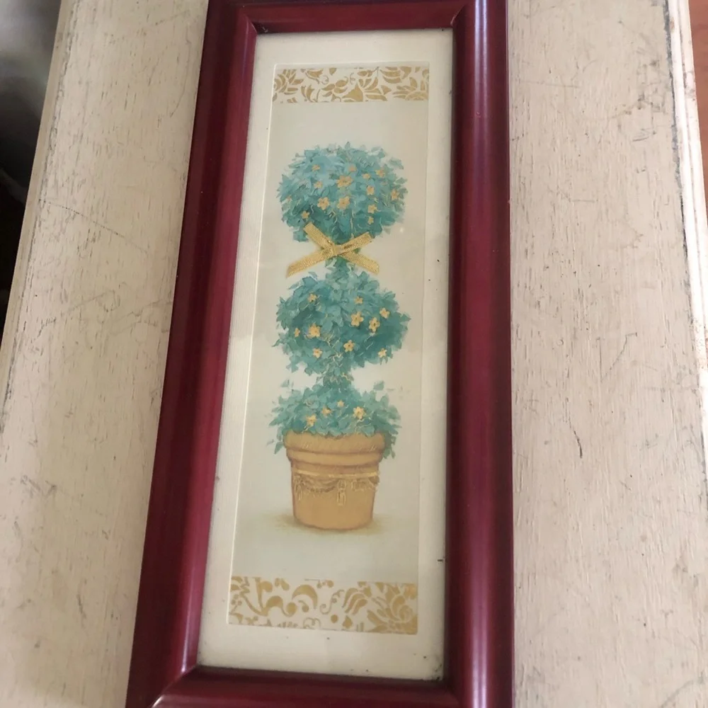 Framed Topiary Picture
